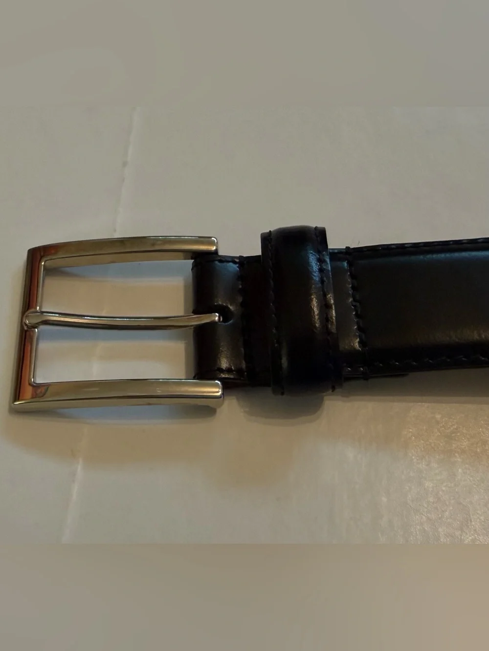 NEW Sz 32 Cole Haan black leather belt